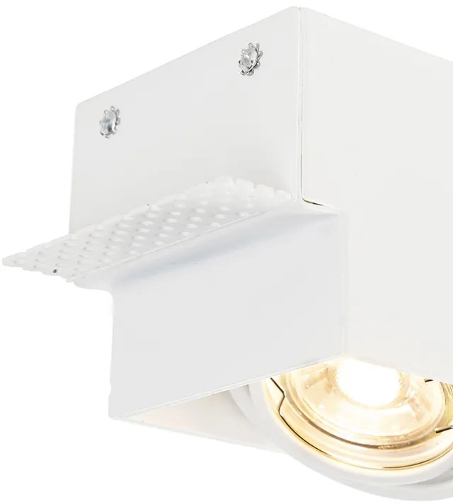 Set van 6 Inbouwspot wit draai- en kantelbaar trimless 3-lichts - Oneon GU10 Binnenverlichting Lamp