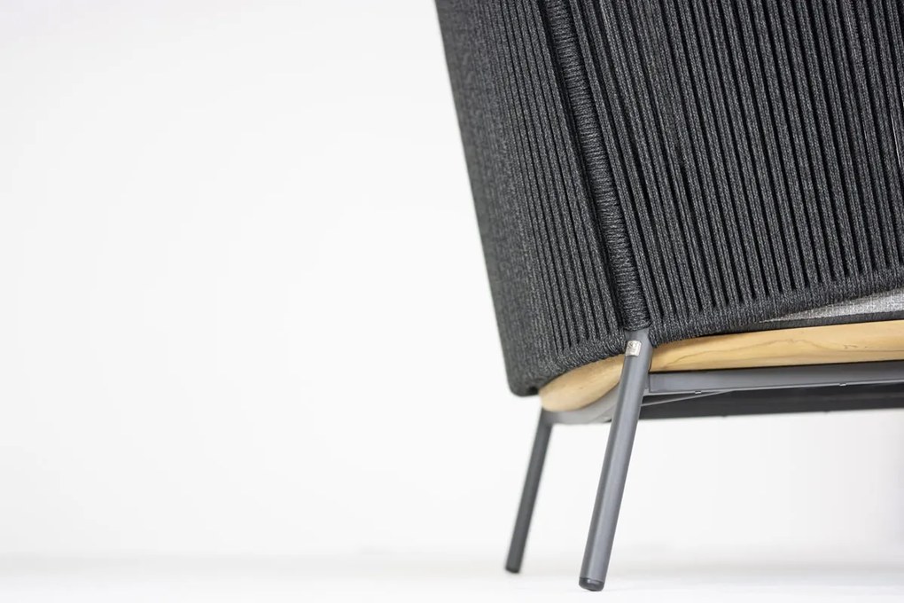 4 Seasons Outdoor Ravello loungestoel Loungestoel antraciet weerbestendig