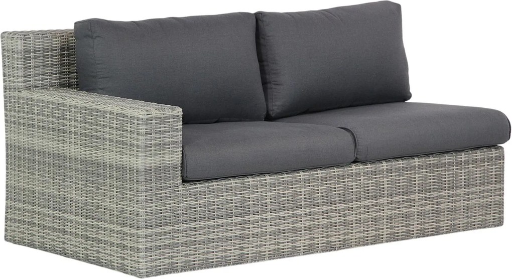 Hoek loungeset 5 personen Wicker Grijs  Garden Collections Amico/Riviera