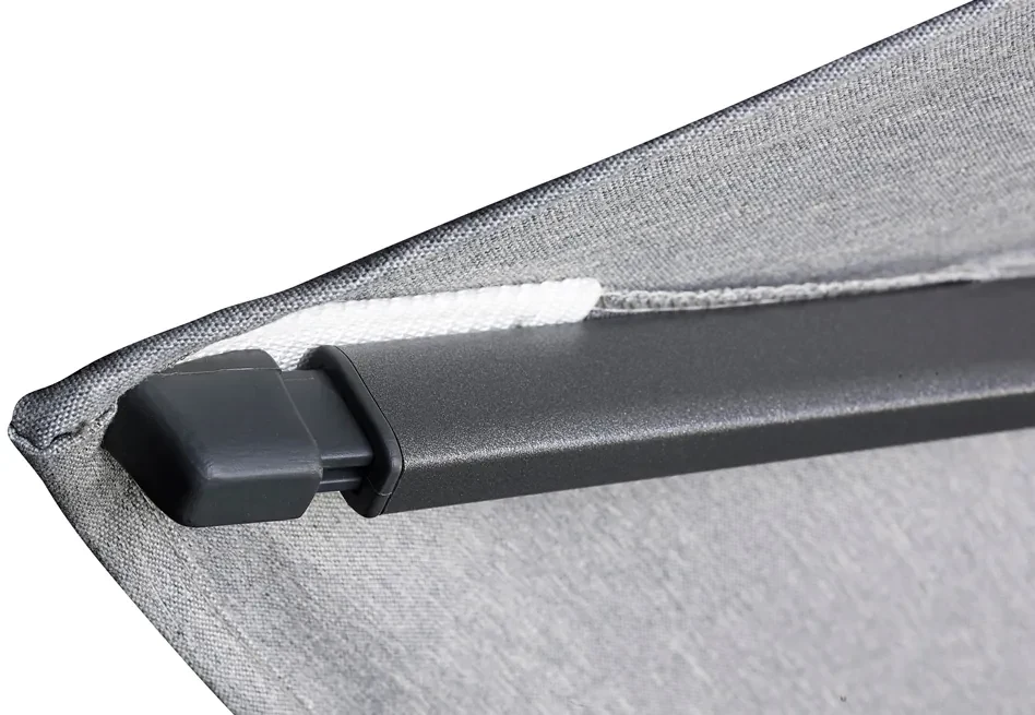 Platinum Challenger T1 Zweefparasol Premium 3x3 m. - Manhattan Grey