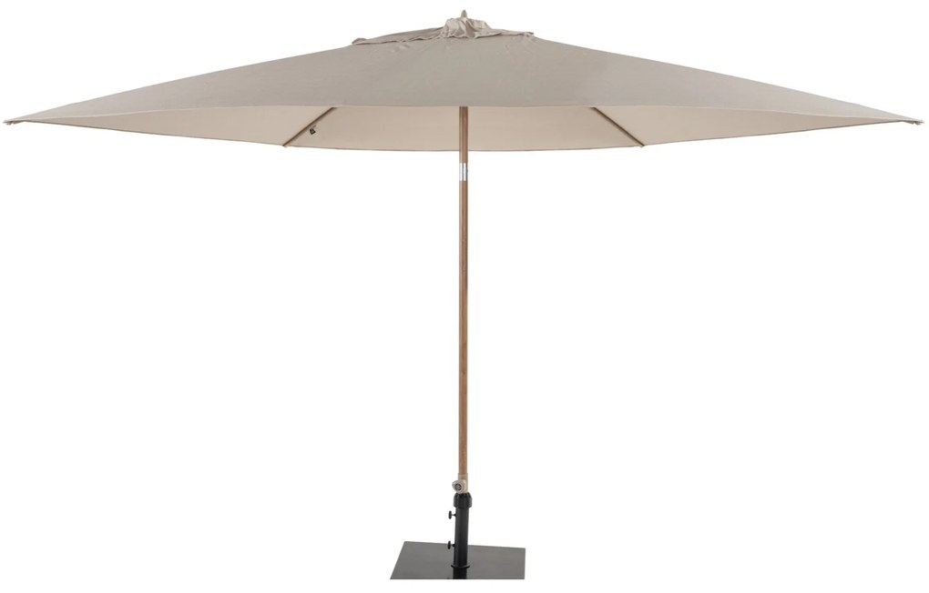 Azzurro stokparasol 300 cmØ woodlook frame zand 4 Seasons Outdoor