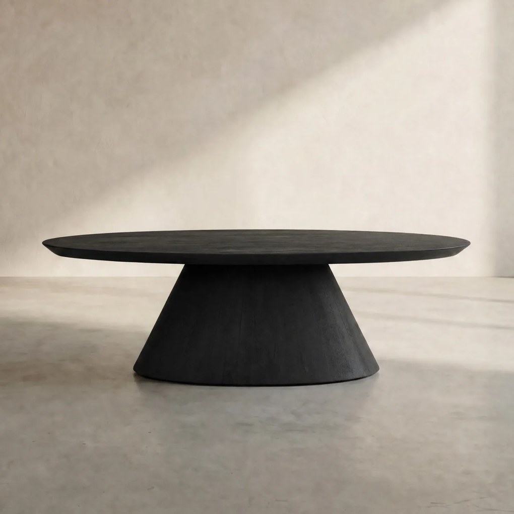 Tower Living Mangohouten Salontafel Zwart Premana - 135 X 70cm.