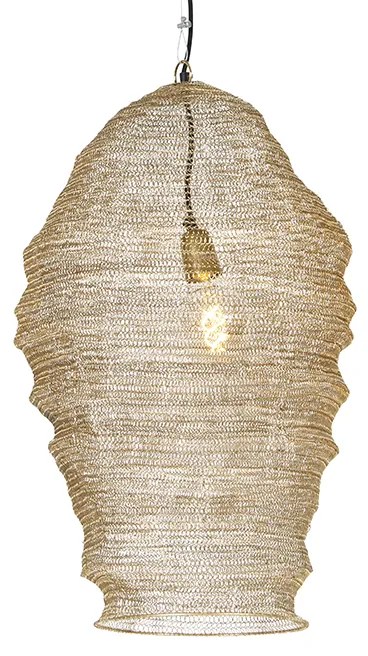 Oosterse hanglamp goud - Nidum
