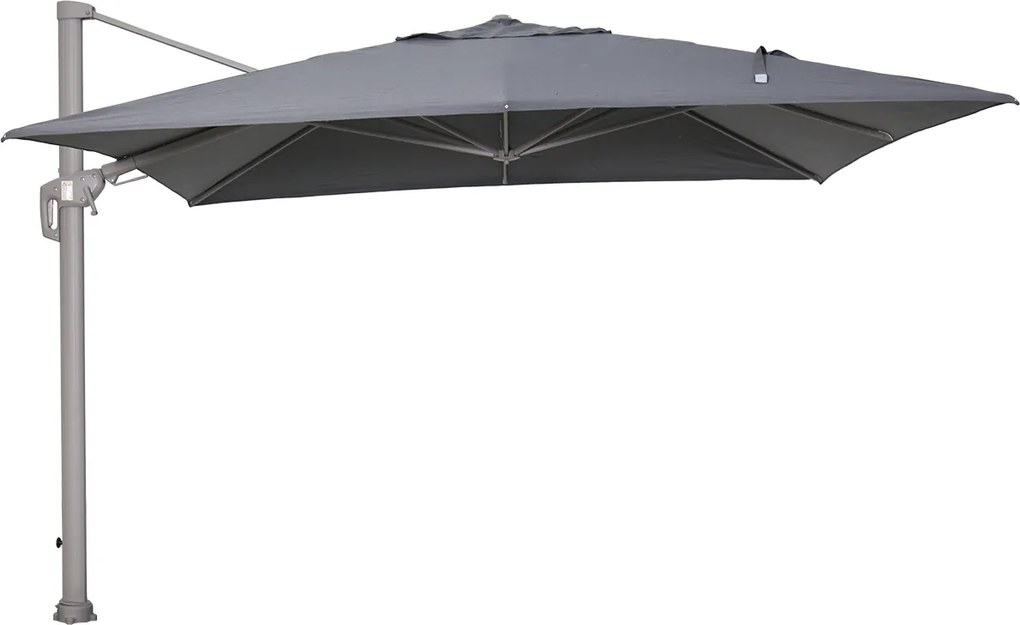 Garden Impressions Hawaii Big Pole II zweefparasol 350x350 cm – frame taupe – doek antraciet