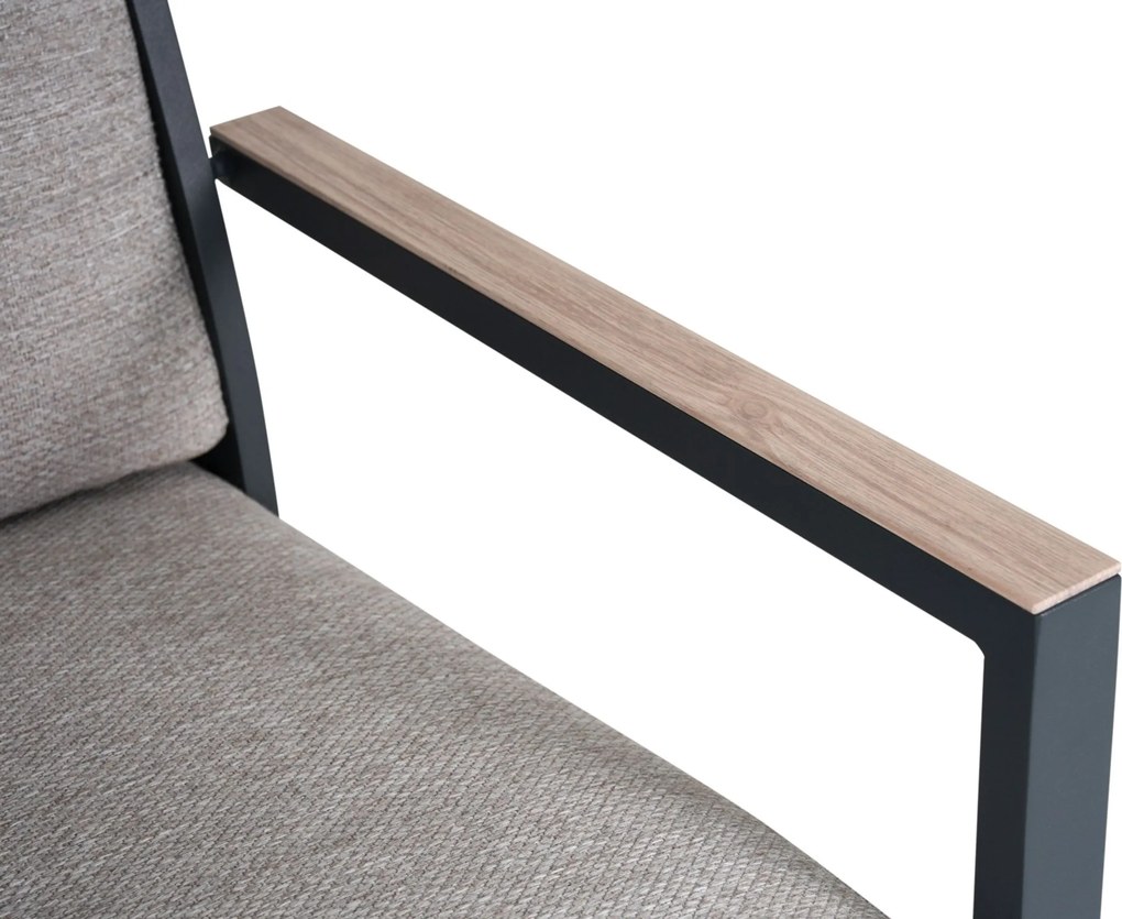 Tuinstoel Aluminium Grijs-antraciet Lifestyle Garden Furniture Lecce