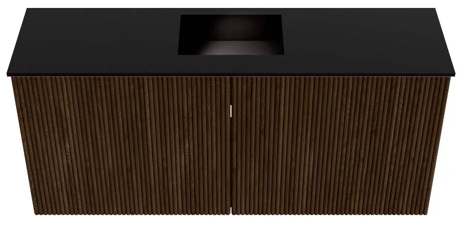 Mondiaz Joya 90cm toiletmeubel walnut met wastafel faye midden 1 kraangat urban