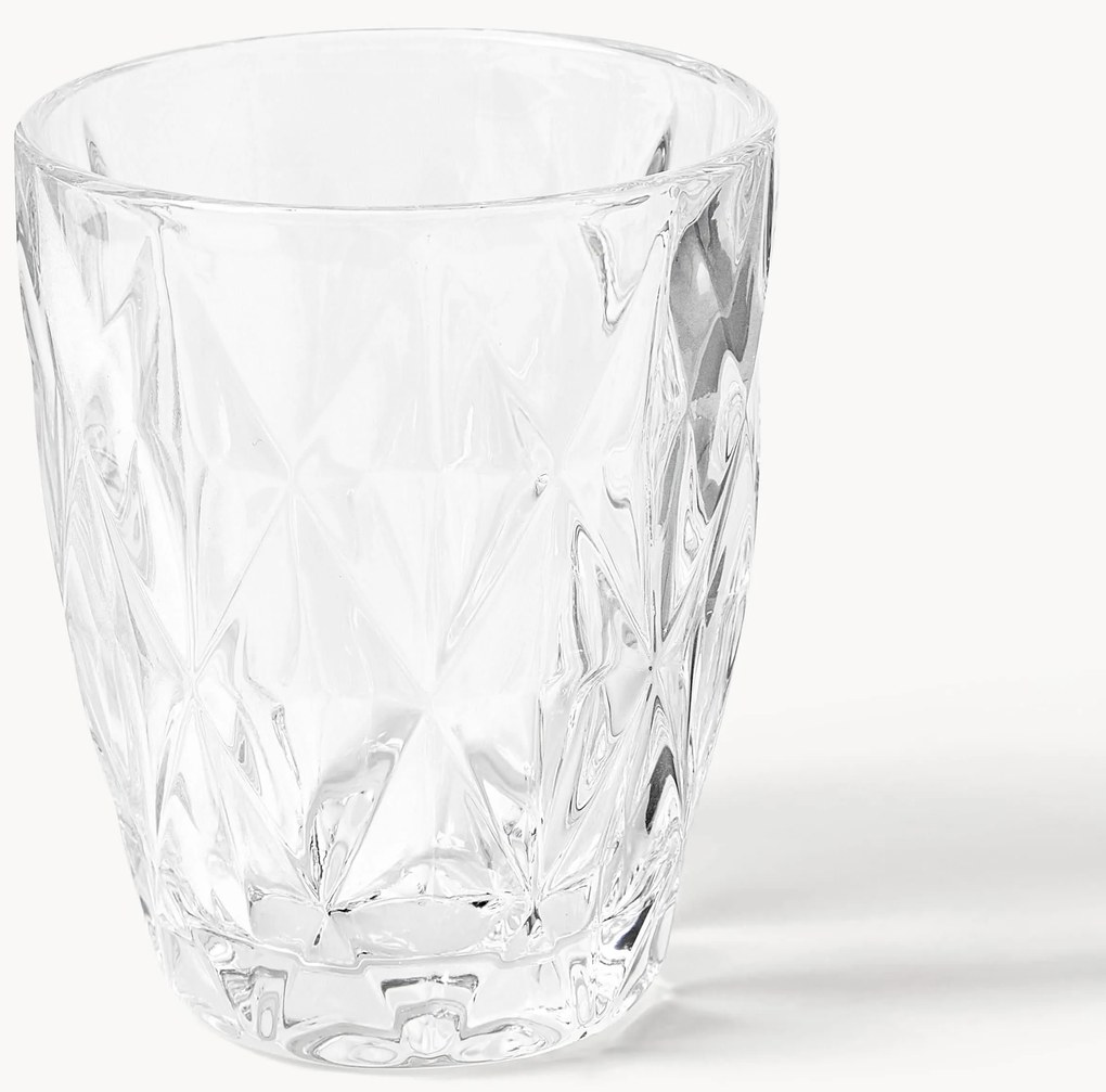 Glazen Colorado met textuurpatroon, 4-delig