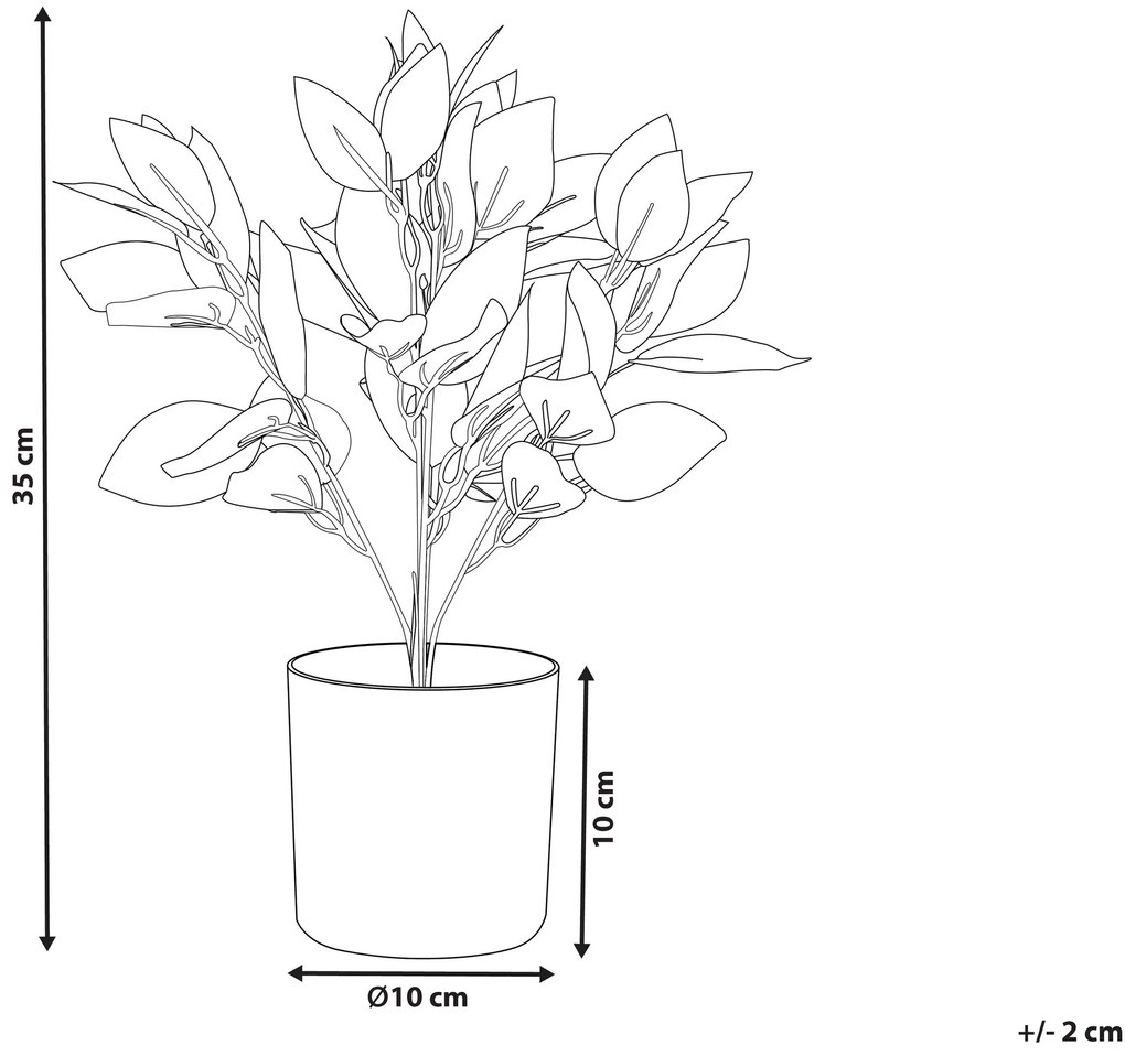 Kunstplant in bloempot 35 cm TRADESCANTIA Beliani