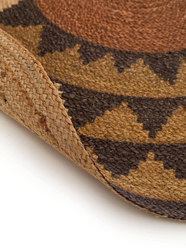 Vloerkleed Sahara jute rond | Benuta