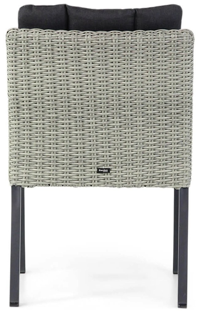 Tuinset 4 personen 160 cm Wicker Grijs Garden Collections Oxbow/Concept
