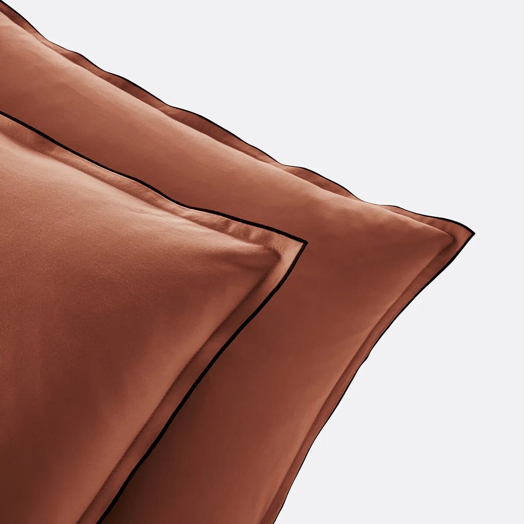 Kussensloop in gewassen katoensatijn van 118 draden, Victor uni