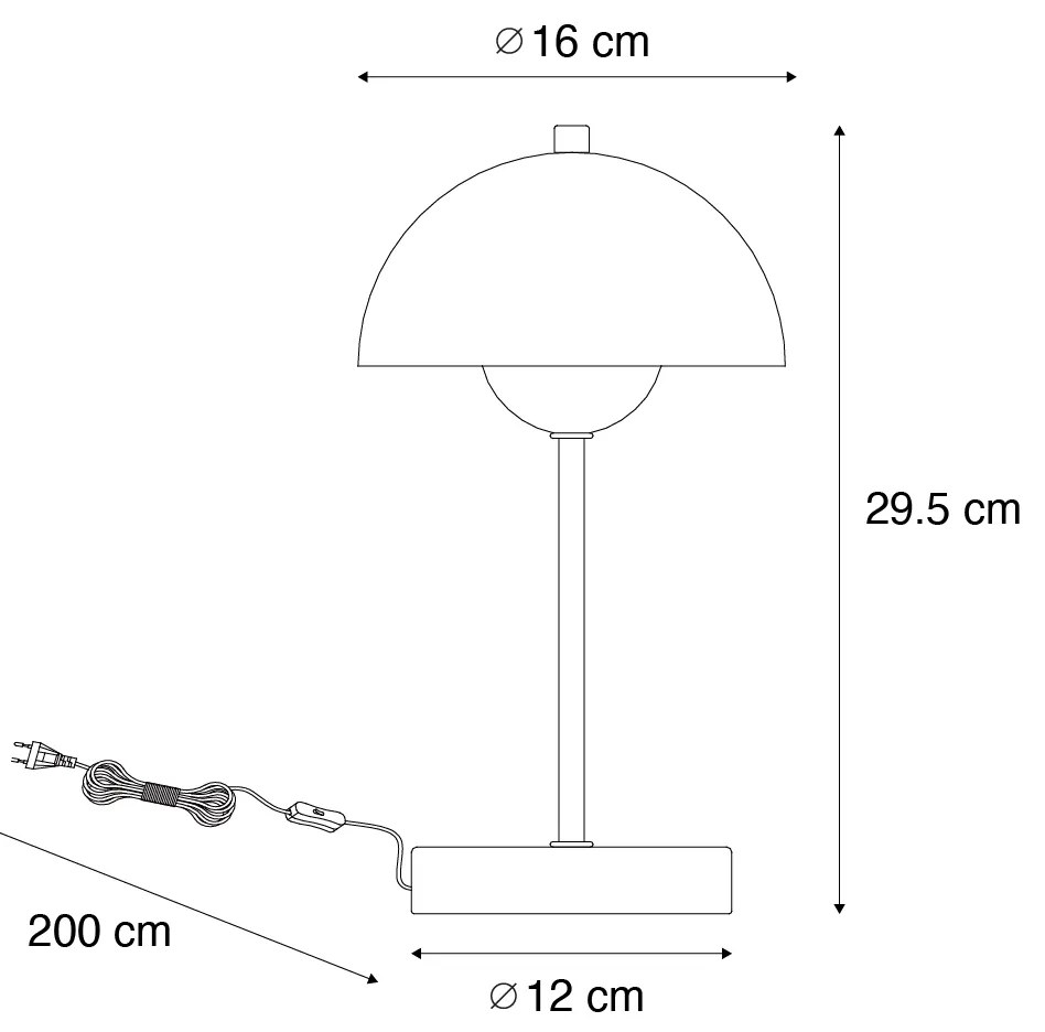 Retro tafellamp donkerbrons - Magnax Mini Modern G9 rond Binnenverlichting Lamp