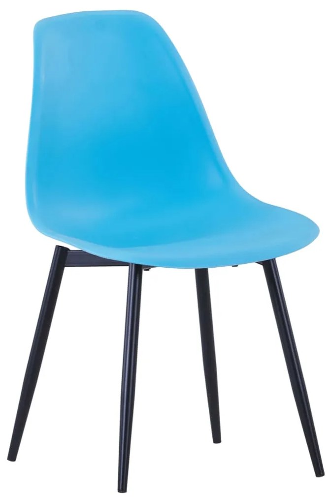 vidaXL Eetkamerstoelen 6 st PP blauw