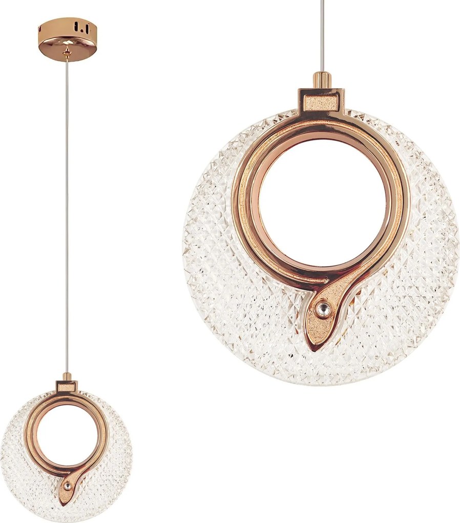 Kristallen Hanglamp LHJ110-1CP LIGHT ROSE GOLD