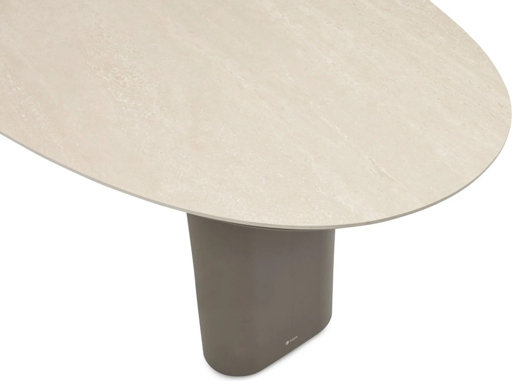 Tuinset 6 personen 240 cm Aluminium Taupe Apple Bee Pine