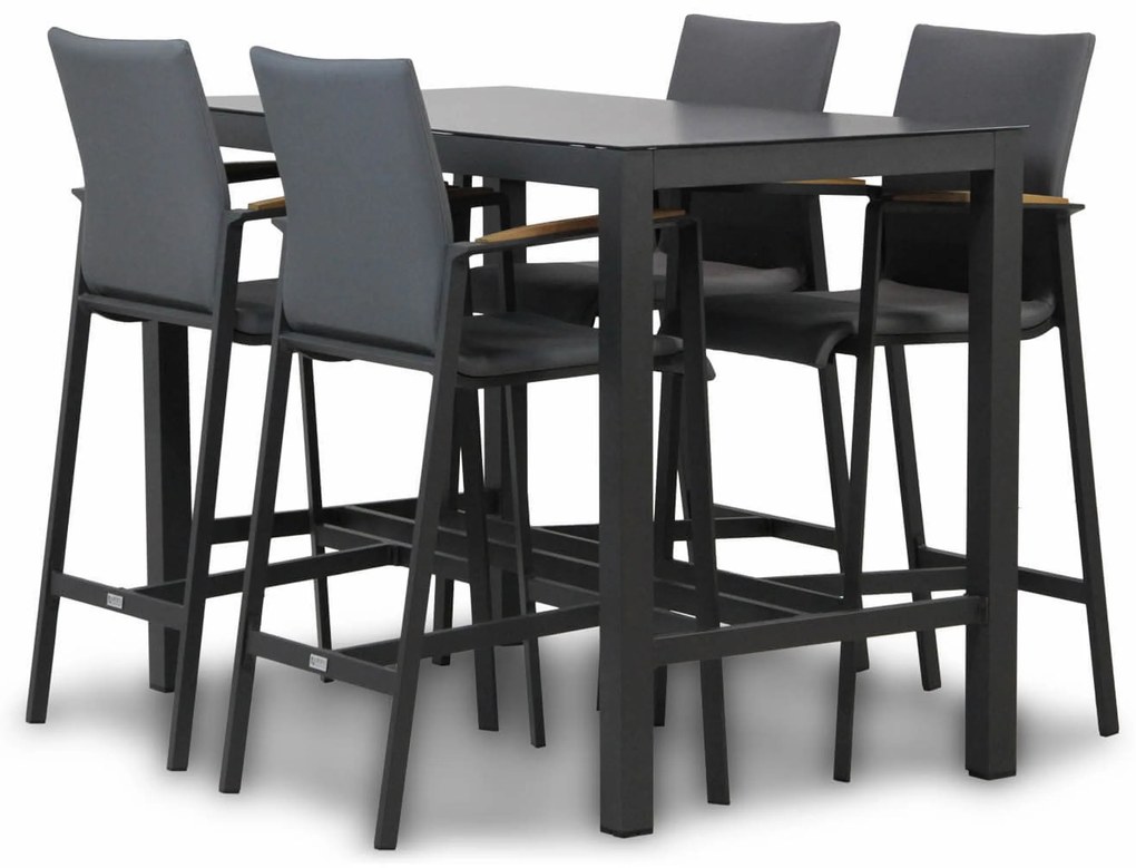 Barset 4 personen  Aluminium Grijs Lifestyle Garden Furniture Brandon