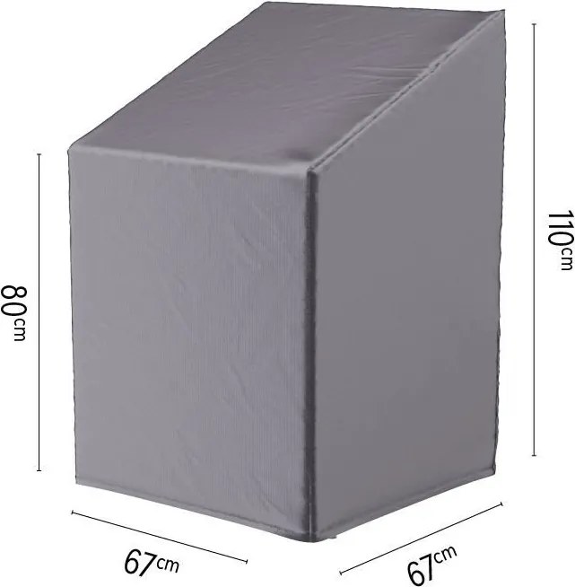 Platinum Aerocover stapelstoelhoes/gasveerstoelhoes - Ademende hoes voor stapelstoelen, gasveerstoelen en andere dinerstoelen (hoge rug)