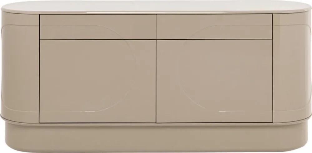 Beige Retro Dressoir - 160x42x75cm.