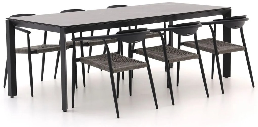 Manifesto Cavone/Sestino 220cm dining tuinset 7-delig stapelbaar