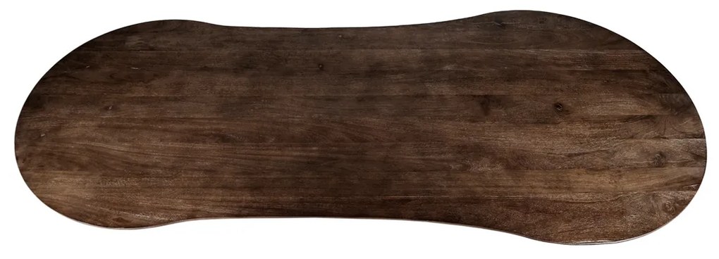 Eleonora Jordy Organische Vorm Eettafel Donkerbruin 300 Cm - 300 X 110cm.