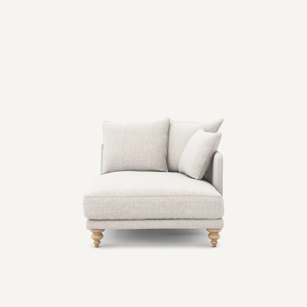 Chaise longue in jaspé stof, LAZARE