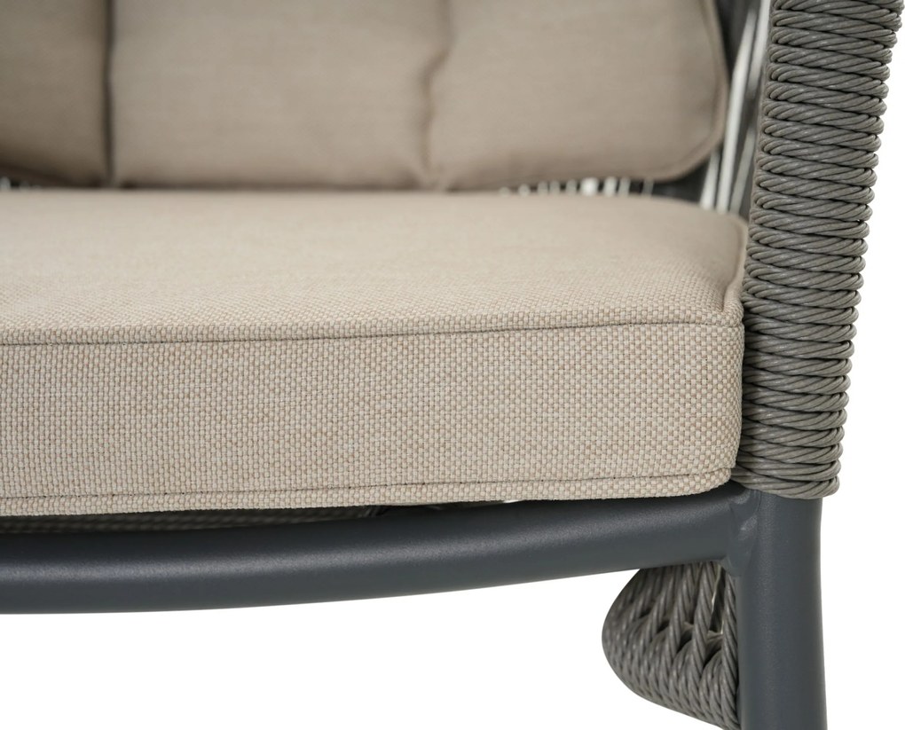 Tuinset 6 personen 220 cm Rope Grijs De Laan Projects