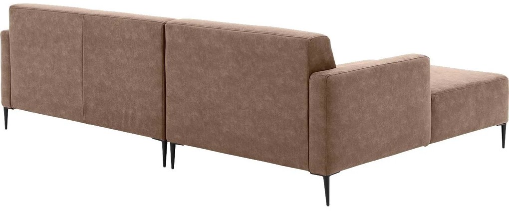 Goossens Key West bruin, micro leer, 2,5-zits, modern design