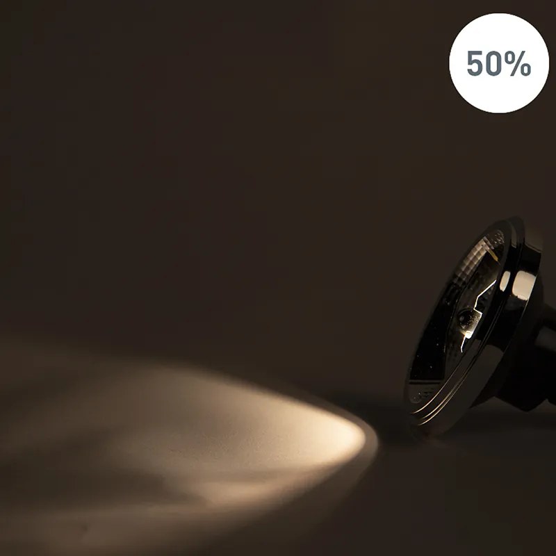 Set van 5 LED lampen AR111 GU10 11W 2000K-3000K dim to warm