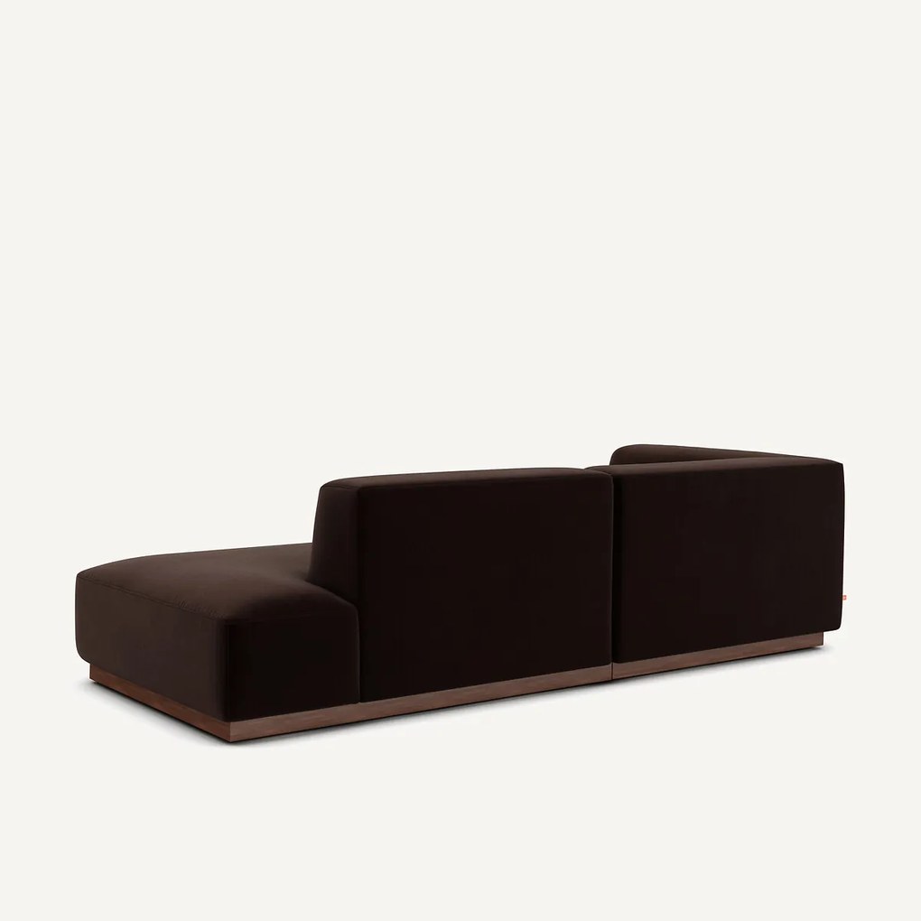 Linkse hoekbank in fluweel, Jacopo