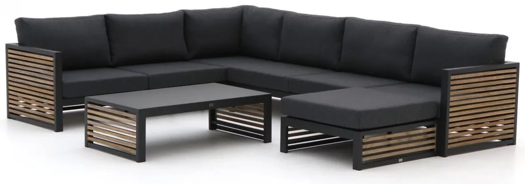 Hoek loungeset Bellagio  | 6 personen | Loungeset Grijs | Hoekbank Aluminium | 327x252cm | Kees Smit Tuinmeubelen