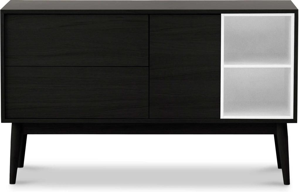 Wood and Vision Urban Sideboard dressoir wit frame zwart eiken