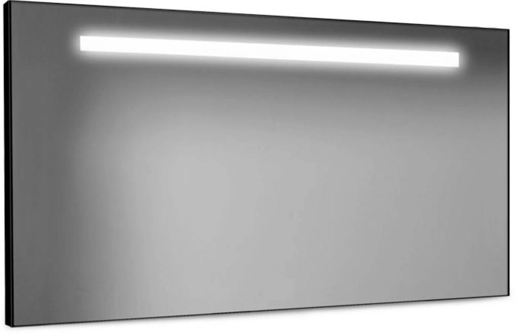 Black Line Spiegel met LED verlichting 120x60 cm Zwart