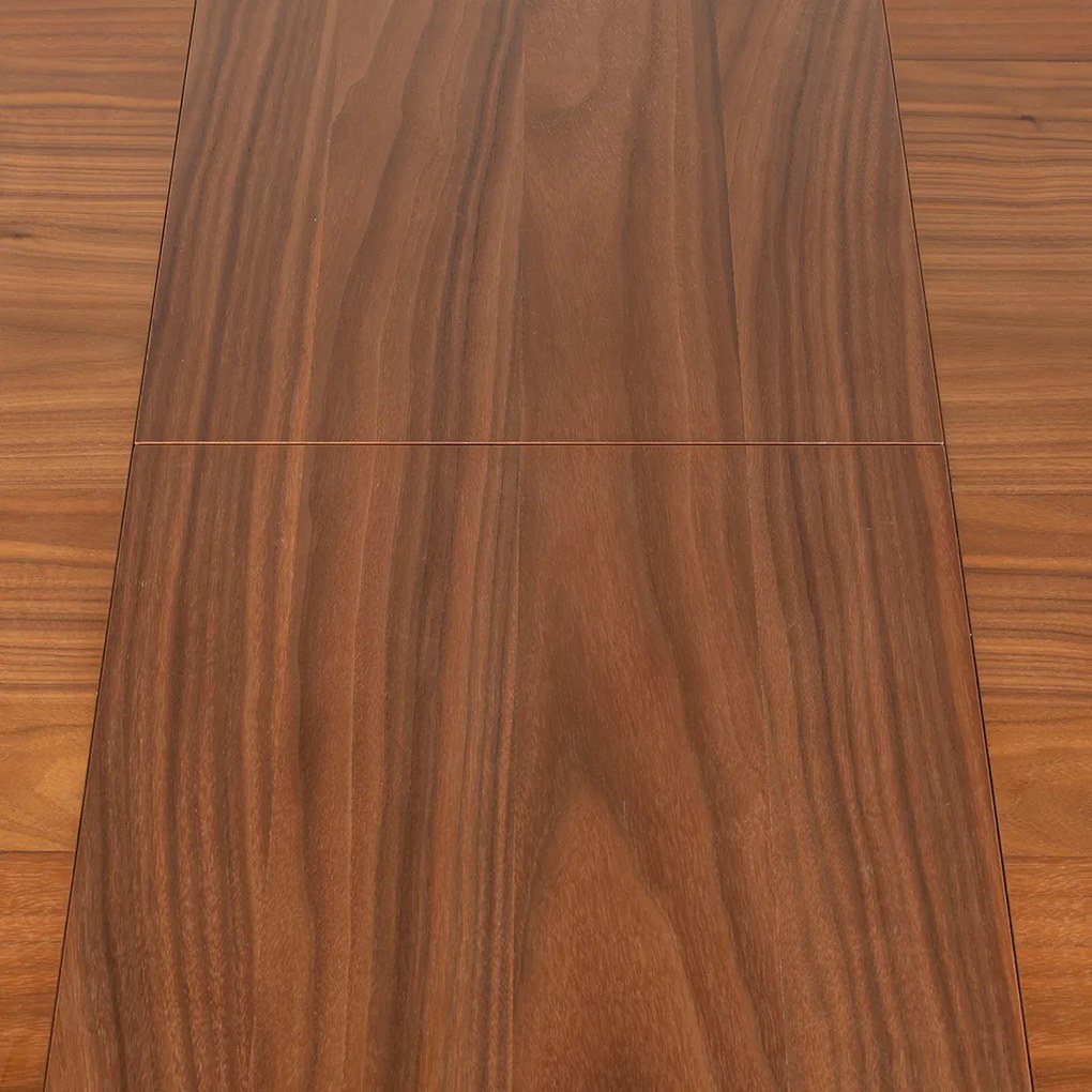 Zuiver Twist Round Walnut Walnoot Eettafel Uitschuifbaar 120-160 Cm - 120 X 120cm.