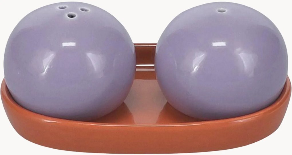 Zout- & peperstrooier Duo van steengoed, 3-delig