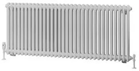 Eastbrook Rivassa 2 koloms radiator 145x60cm staal 2014W wit glans