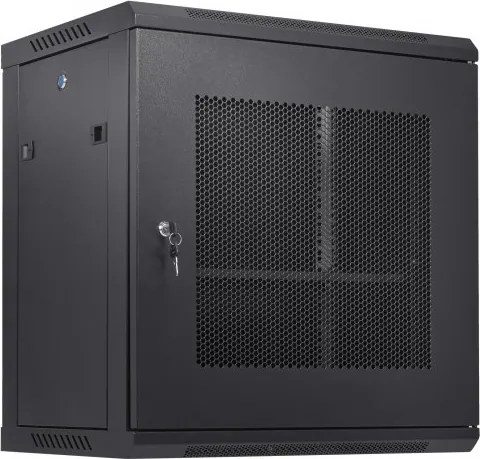 VEVOR 12U wandgemonteerde netwerkserverkast, 39.4cm/15,5 inch diep, serverrackbehuizing, max. 90kg/200 lbs. vloergemonteerd laadvermogen, met afsluitbare zijpanelen, voor IT-apparatuur, audiovisuele apparatuur