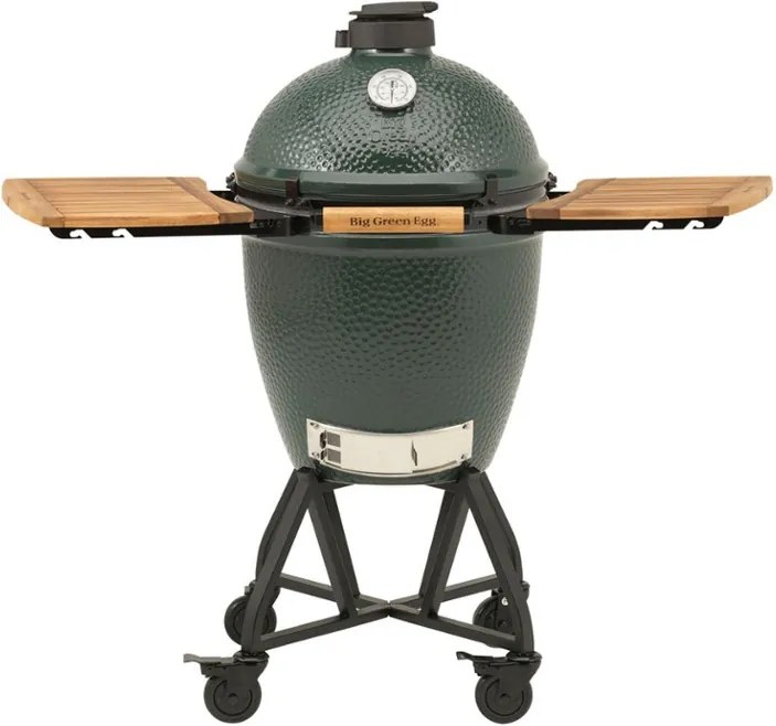 Big Green Egg Medium kamado houtskoolbarbecue met onderstel en accessoires 4-delig