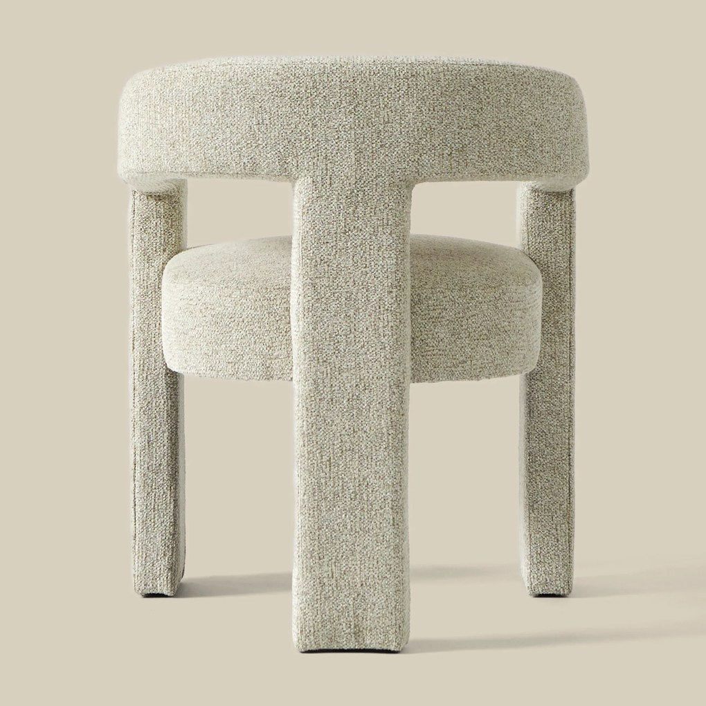 Wabi Sabi Eetkamerstoel Beige Volledig Stof