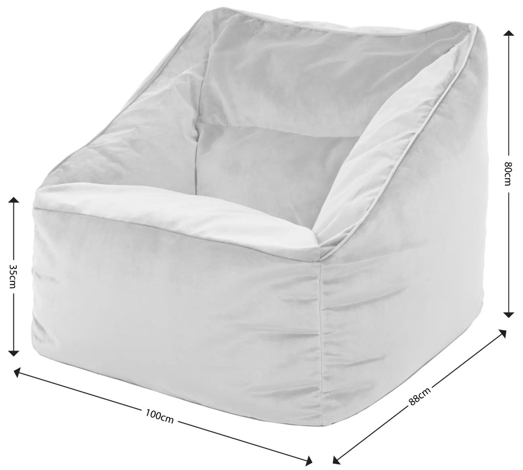 Natalia Velvet Armchair Bean Bag