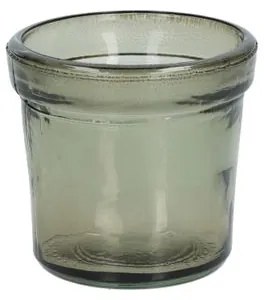 Waxinelichthouder, gerecycled glas, groen, Ø7 cm