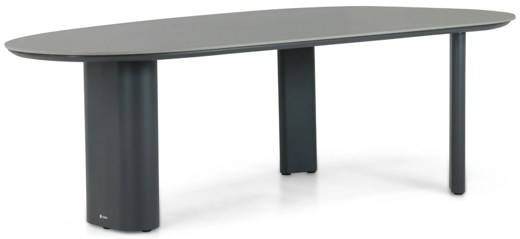 Tuinset 6 personen 240 cm Aluminium/rope Grijs Santika Furniture Santika