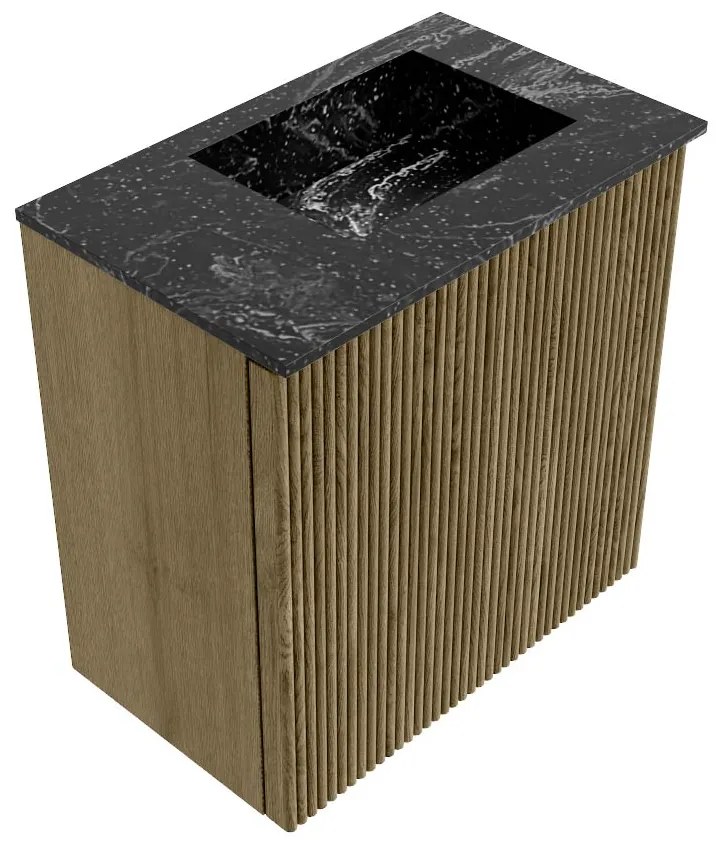 Mondiaz Joya DLux 40cm toiletmeubel dusk met wastafel faye rechts zonder kraangat lava