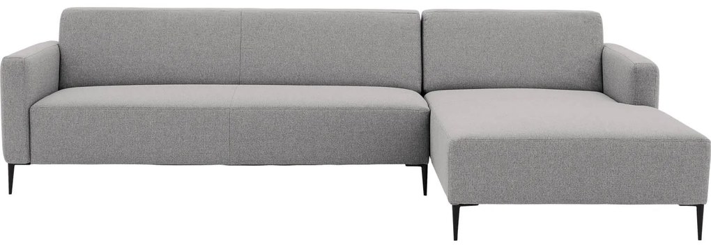 Goossens  Key West lichtgrijs, stof, 3-zits, modern design