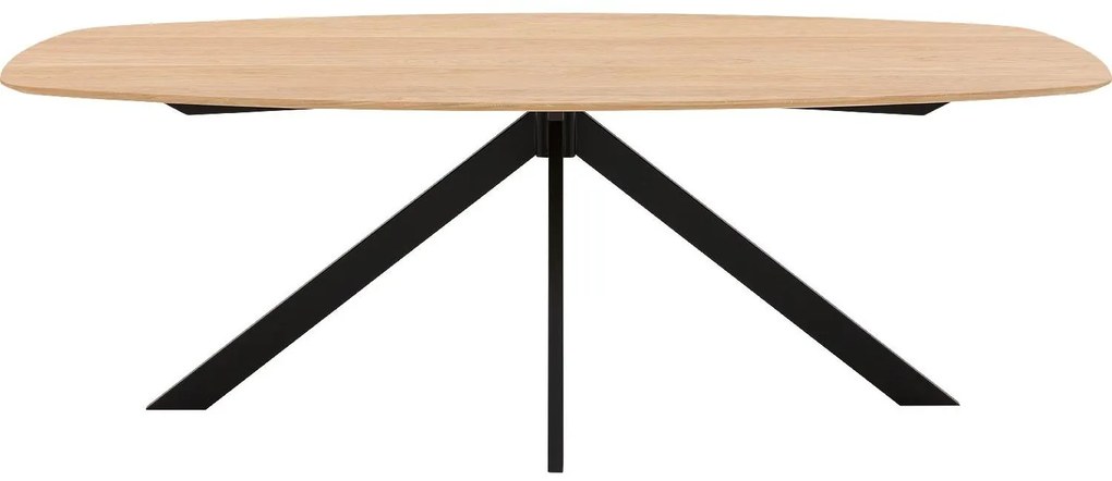 Goossens Excellent Eettafel Uniek, Semi ovaal 220 x 120 cm