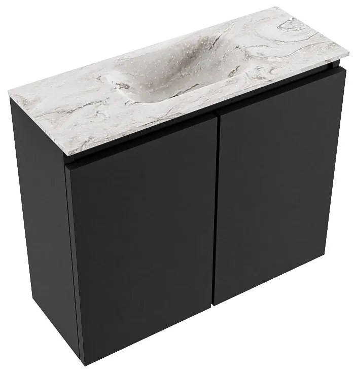 Mondiaz Ture DLux toiletmeubel 60cm urban met wastafel glace midden met kraangat