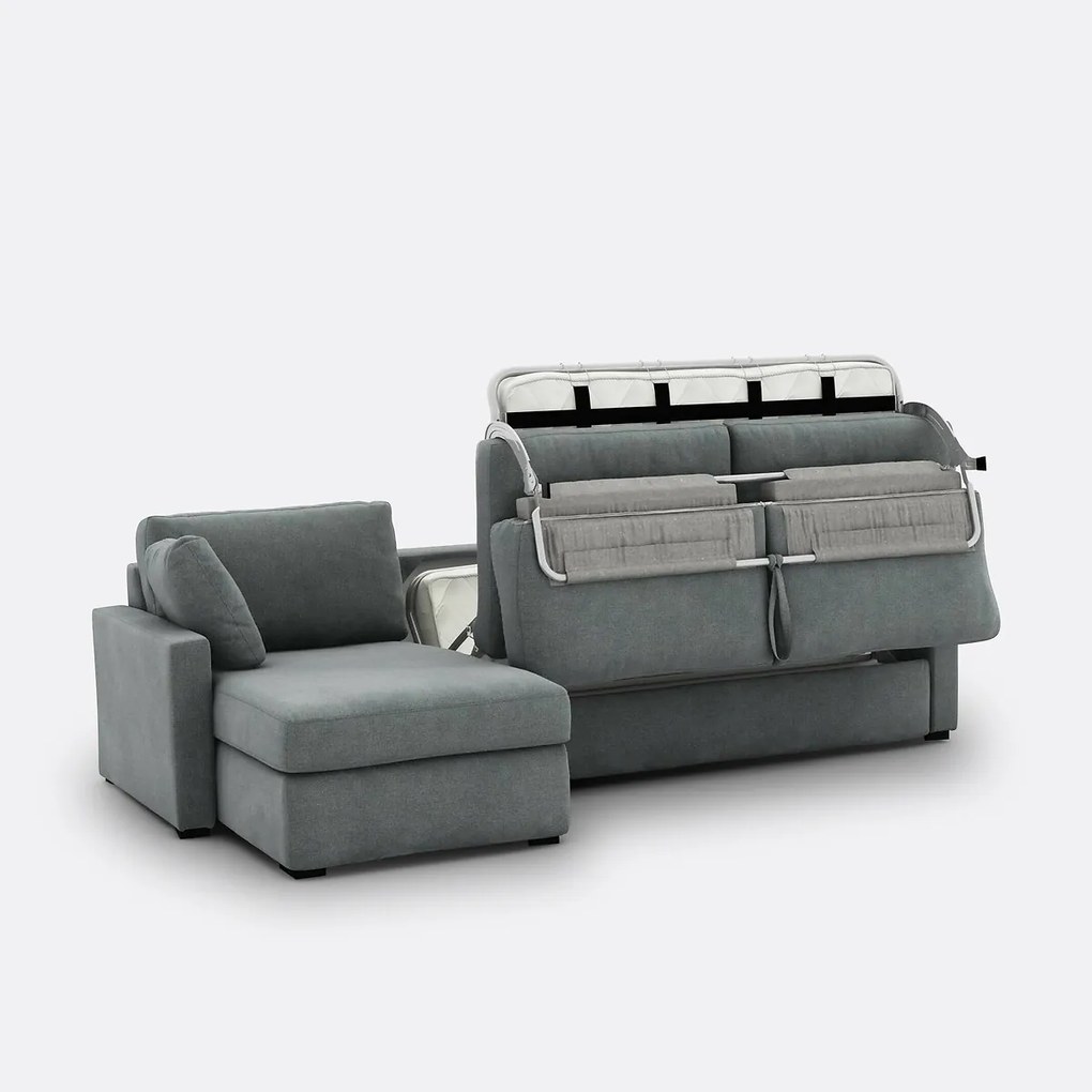 Hoekslaapbank van structuurstof Comfort BULTEX®, Timor