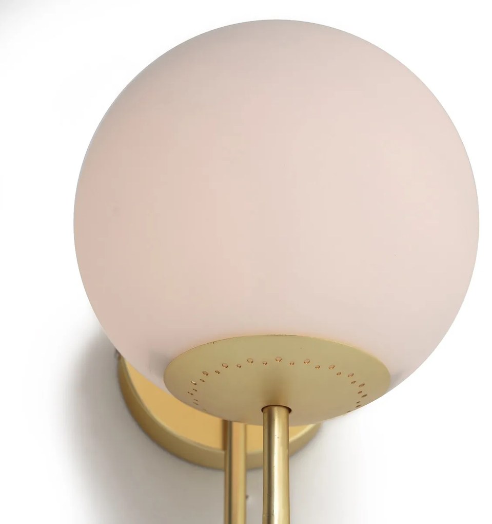 Wandlamp in opaline glas, Moricio