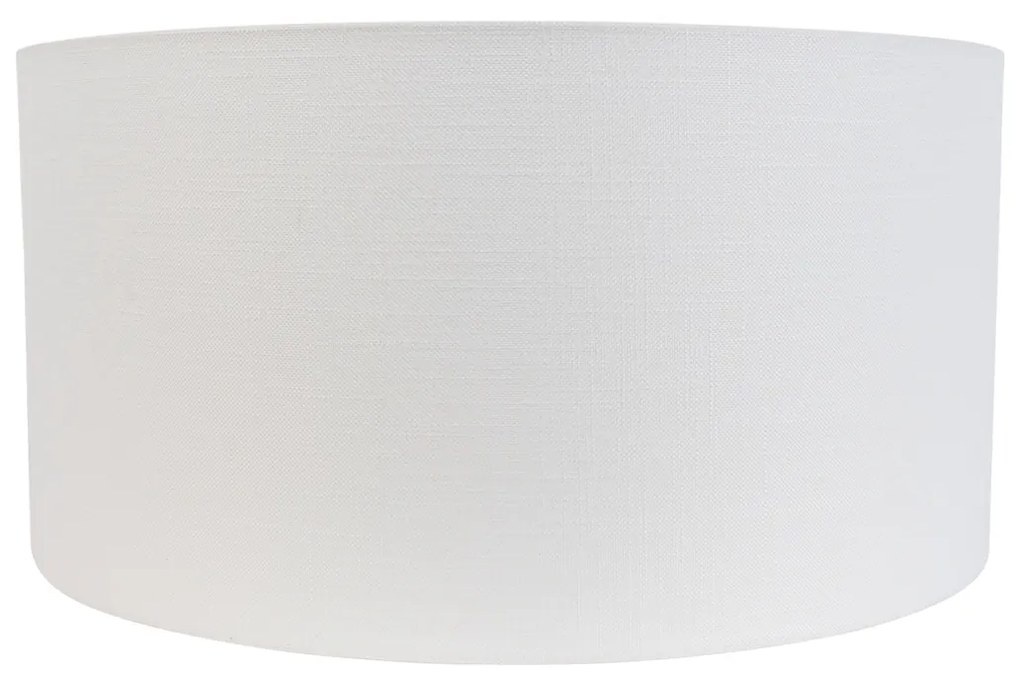 Stoffen lampenkap wit 50/50/25 Modern rond