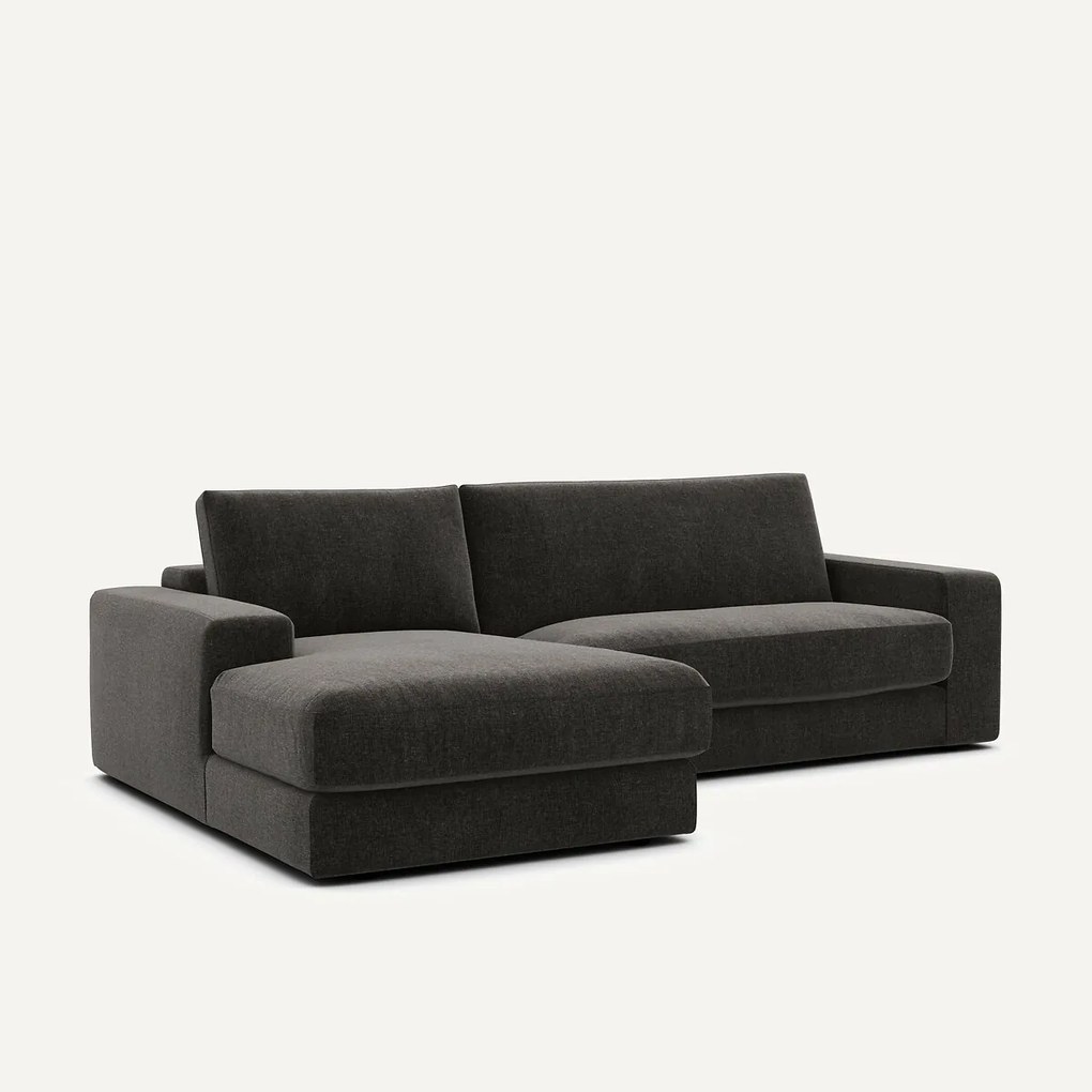 Hoekbank, chenille fluweel, Skander