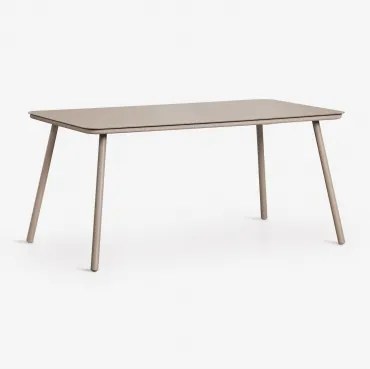 Rechthoekige Eettafel 160x90 Cm In Glas Arhiza Moka Bruin - Sklum